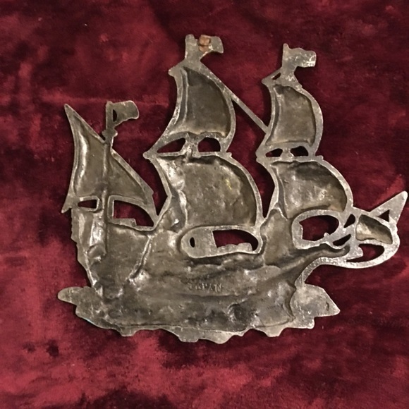Vintage Brass‎ Galleon ship - Picture 2 of 4